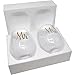 Mr and Mrs Stemless Wine Glasses Set of 2 for Married Couples, His & Hers, Wife & Husband, Bride & Groom, Engagement, Wedding and Anniversary Gifts & Presents; 20 Oz Coffee Cup Mugs by Gift Boutique