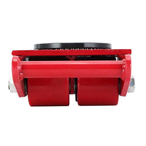 Industrial Machinery Mover Skates (6T) Machinery Moving Roller Dolly Kit (13200lb) with 360°Swivel Top Plate for Heavy Equipment and Machinery