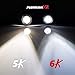 OPT7 Fluxbeam LED Headlight Kit w/Clear Arc-Beam Bulbs - H13 (9008) - 80w 7,000Lm 6K Cool White CREE - 2 Yr Warranty