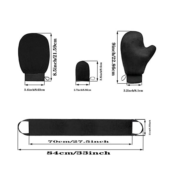 4-in-1-Self-Tanning-Mitt-Applicator-Kit-with-2-Size-Self-Tanning-Mitt-ApplicatorTanning-lotion-applicator-for-backExfoliating-Gloves-for-your-self-tanning 4 in 1 Self Tanning Mitt Applicator Kit with 2 Size Self Tanning Mitt Applicator,Tanning lotion applicator for back…