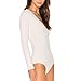 Cheapcotton Women's Cut-Out Detail On Back Bodysuit (M, Beige)