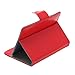 7 inch Tablet Protective Case,Stand Holder,Portable Foldable and Solid Stand Case,Compatible with All Universal 7 inch 16:9 Tablets PC(Red)