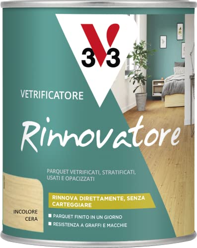V33 Vetrificatore Rinnovatore Cera Incolore 0,75L