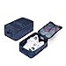 Travel Shoe Bags, Foldable Waterproof Shoe Pouches Organizer-Double Layer (2 Navy Bag)