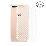 [2 PACK] Clear Carbon Fiber Back Skin Protector for iPhone 7 Plus