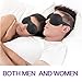 Sleep Mask 2 Pack,Eye Mask for Men Women 3D Contoured Blinder & Blindfold Comfortable & Super Soft Sleeping Masks with Adjustable Buckle,Suitable for Travel/Nap/Night's Sleeping(Black/Blue)