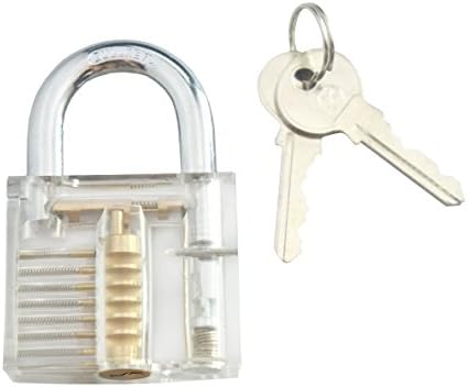GoldLock Cutaway Professional Transparent Practice Padlock For Locksmith Training