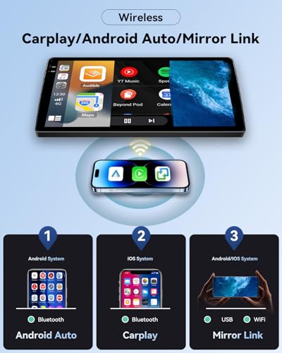 SIXWIN Android 15 Car Radio for Renault Clio 3 (2005-2014) - 4+128GB, with Android Auto Carplay, 9 Inch Touch Screen Stereo with GPS WiFi Bluetooth 5.0 FM RDS EQ with Rear View Camera