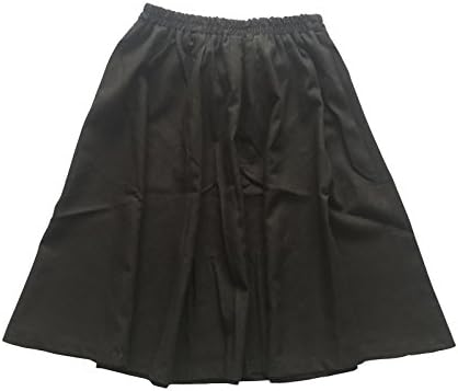 Endless Alland Women's Solid Summer Linen A-Line Mini Skirt (Black)