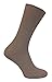 6 Pack Mens 100% Cotton Non Binding Loose Top Lightweight Ribbed Dress Socks (7-12 US, TSFD02)