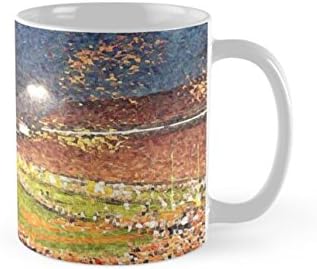 Personalized Corner Death Valley At Night Artist Rendition - 11oz Ceramic Coffee Mug for Football Fan Son Dad Boyfriend Husband Grandfather