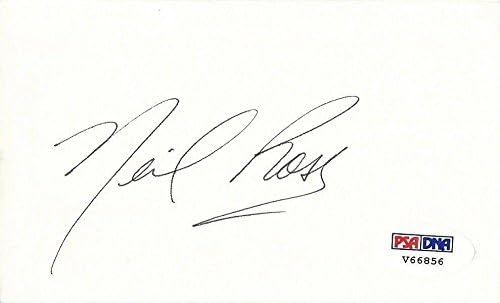 Neil Ross Signed 3x5 Index Card COA Transformers Voltron G.I. Joe Auto'd - PSA/DNA Certified