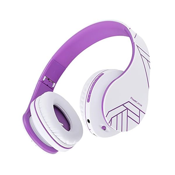 PowerLocus-Bluetooth-Over-Ear-Headphones-Wireless-Stereo-Foldable-Headphones-Wireless-and-Wired-Headsets-with-Built-in-Mic-Micro-SDTF-FM-for-iPhoneSamsungiPadPC-WhiteViolet PowerLocus Bluetooth Over-Ear Headphones, Wireless Stereo Foldable Headphones Wireless and Wired Headsets with Built-in…