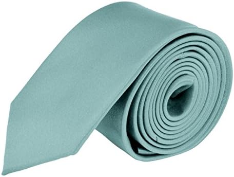 MDR Mens Ties Solid Satin Tie Pure Solid Color Necktie