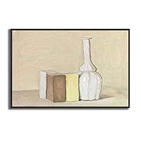 Framed Canvas Wall Art Still Life by Giorgio Mordian Canvas Prints Home Artwork Decoration for Living Room,Bedroom - 16x24 inches
