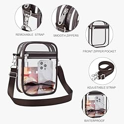 USPECLARE Clear Purse Stadium Transparent Messenger