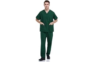 Chesoon Medical Scrubs Uniform Men's Summer Short Sleeve‌ Set for Dentists Clinics