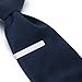 Men Tie Clip Set by AnalysisyLove Gift Fits Skinny Ties, Gold Silver and Black Classic Three-Tone, 1.9 Inches