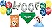 Dog Birthday Party Decorations Kit by Blast in a Box (Blue Hat): Puppy Cake Mix, Birthday Dog Cotton Bandana, Cake Hat, WOOF and Pawty Balloons