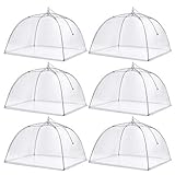 Prextex Pop Up Mesh Screen Food Cover (6 Pack) Outdoor Picnic Accessories
