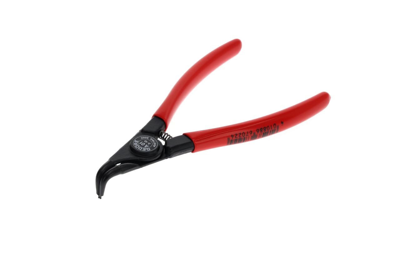 GEDORE Circlip Pliers for Outer circlips, with Opening Spring/Finger Protection, 90° Angled, Tip Dia. 0.9 mm, 8000 A 01