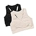 Kindred Bravely 2PACK French Terry Racerback Nursing Sleep Bra for Maternity/Breastfeeding (Large-Busty, 2 Pack, Black/Beige)