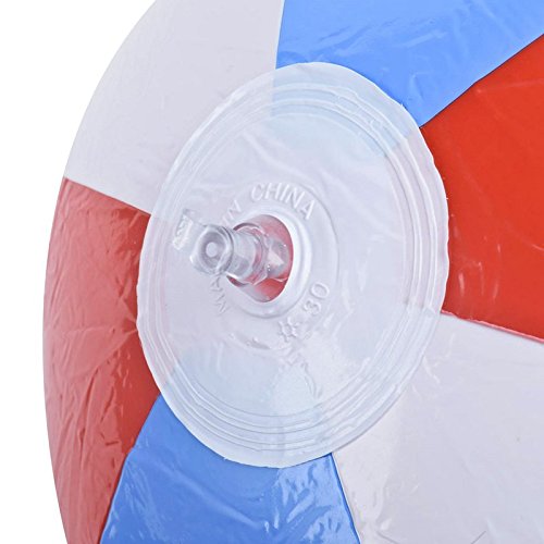 Newcomdigi 12inch Rainbow Beach Balls Multi Color Beach Balls Inflatable Beach Ball(12pcs) - Thumbnail 7