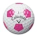 Callaway Chrome Soft Golf Balls, Prior Generation, (One Dozen), Truvis White/ Pink