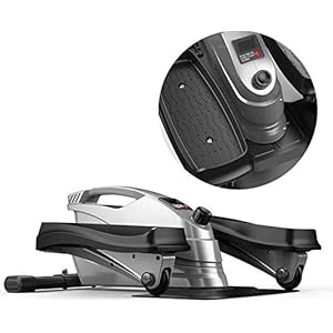 JCCOZ-URG Elliptical Machine Cross Trainer Elliptical Stride Trainer Pedal Exerciser – Home Exercise Equipment With Built In Display, Easy Assemble, Stepless Resistance Adjustment for Under Desk Legs