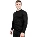 Utopia Wear Men's Casual Regular Fit Mockneck Pullover Sweater Knitted Long Sleeve T-Shirt (US, Alpha, Large, Regular, Regular, Black)