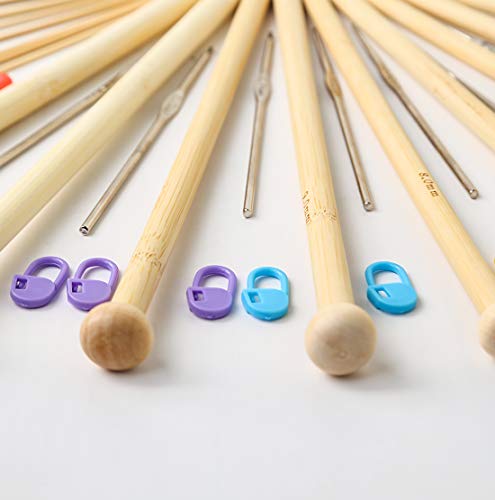 2 Pieces+Crochet+Hooks+Knitting+Needles