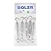 BQLZR Wire Rope Cable M5 Hook & Eye Turnbuckle Stainless Steel 304 Pack of 5
