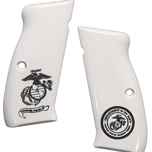 Hogue Cz-75 Scrim Usmc Glb Grip Ivory Poly
