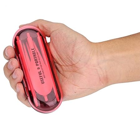 Shopos Outdoor Travel Picnic Portable Tableware Eco-Friendly Chopsticks Spoon Fork Storage Box