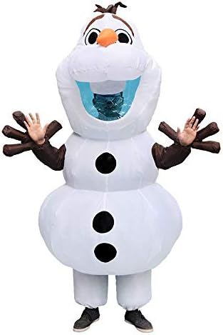 Olaf Snowman Costumes for Women Men Adult Purim Halloween Inflatable Christmas Blowup Anime Cosplay Fancy Dress Up Mascot