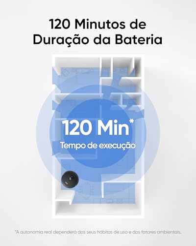 Aspirador Robô EZS E10, Sucção Ultra Forte de 5.500 Pa, Navegação a Laser iPath, para Limpeza Profunda de Pisos, Ideal para Cabelos e Pisos Duros
