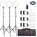 VILTROX VL-200 3 Packs Ultra Thin Dimmable Bi-Color LED Video Light Panel Lighting Kit Includes: 3300K-5600K CRI 95 LED Light Panel with Hot Shoe Adapter/Light Stand/Remote Controller and AC Adapter