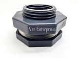 1/2" PRO SERIES PVC Bulkhead Fitting Adapter For Rain Barrels, Aquariums, Water Tanks, Ponds