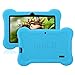 iRULU Universal Shockproof Rugged Silicone Protective Rubber Anti-Slip Back Case Cover for 7 inch Android Tablet PC with Dual Cameras - Blue