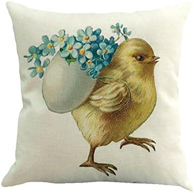 LOMONER Floral Pillow Covers Vintage Pillow Cases Easter Sofa Bed Home Decoration Festival Pillow Case Cushion Cover 2019