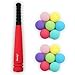 Aoneky Min Foam Baseball Bat and Ball for Toddler - Indoor Soft Super Safe T Ball Bat Toys Set for Kids Age 2 Years Old, Best Gift for Children, 16.5 inch (Red Bat and Yellow Ball)