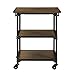 Dorel Living Nellie Multifunction Cart, Rustic Antique Oak/Black