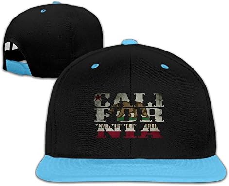 Boy&amp;Girls Flag Of California State Cap Contrast Color Snapback Caps RoyalBlue