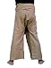 hugde Thai Fisherman Pants Yoga Trousers Free Size Plus Size Cotton Ivory Stripe