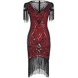 FAIRY COUPLE Women's 1920s Lace Neck Great Gatsby Dress Sequin Art Deco Flapper Dress with Sleeve D20S028, Purple, XL price in UAE | Amazon UAE | kanbkam FAIRY COUPLE Women's 1920s Lace Neck Great Gatsby Dress Sequin Art Deco Flapper Dress with Sleeve D20S028, Purple, XL price in UAE | Amazon UAE | kanbkam