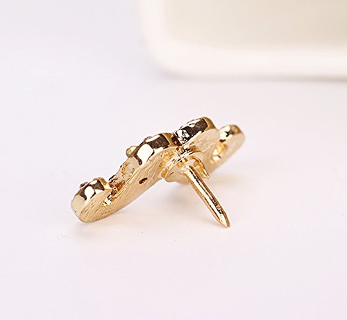 image for Hosaire Brooch Pin Elegant Moustache Scarf Pin Lapel Brooch Button Hat
