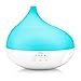 Sterline Ultrasonic Aromatherapy Essential Oil Diffuser, Modern Aroma Humidifier, 300 ml, Cool Mist Therapy with Led Changing Light and 3 Timer Settings, for Home, Office, Yoga Spa, or Bedroom, White