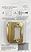 Gator Door Latch Restorer - Strike Plate (Bright Brass)