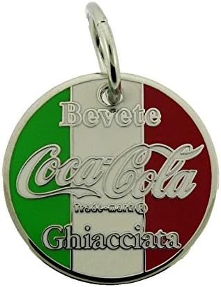 Coca Cola Unisex Key Chains Key Rings Italian Country Flag