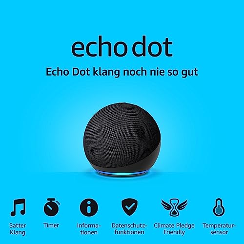 Echo Dot (Neueste Generation) | Smarter WLAN- und Bluetooth-Lautsprecher mit Alexa und gigantischem, sattem Klang | Anthrazit 8